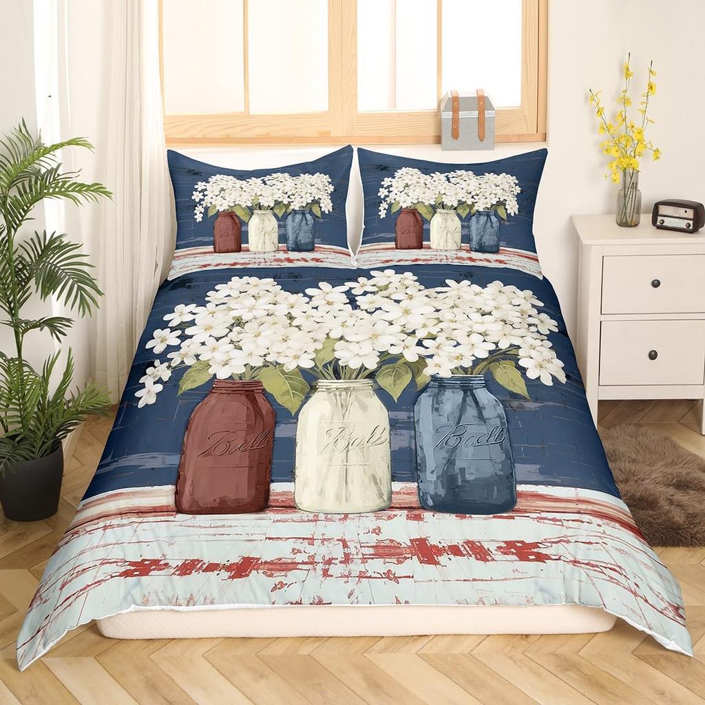 Tree of Life Bedding Set King Size Botanical Bedding Duvet Cover Natural Plant Comforter Cover Colorful Polyester Quilt Cover
