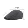 Newsboy Cap for Men Herringbone Forward Cap Men's Autumn Winter Warm Beret Gatsby Painters Hats Ivy Hat Gorro Hombre Boina