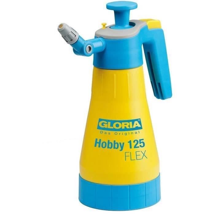 Pulvérisateur à main GLORIA Hobby 125 Flex - Buse en laiton, 360°, 1,25L, 3 bars