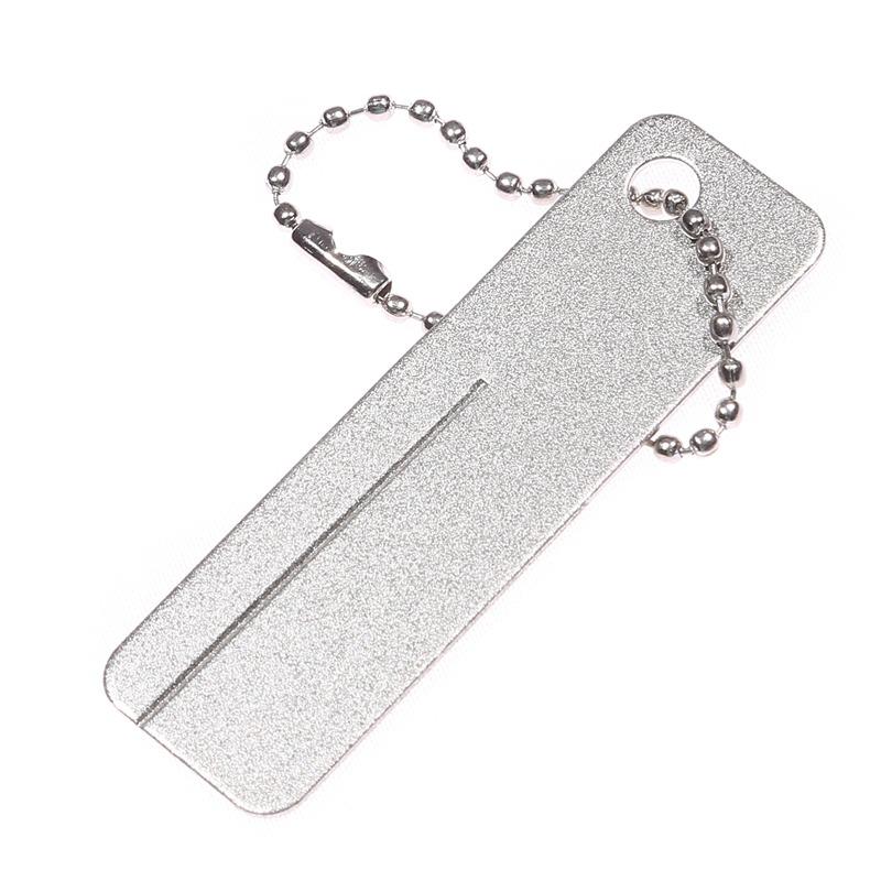 

Точилка для рыболовных крючков, портативная точилка для рыболовных крючков с алмазным камнем, инструменты для заточки ножей, точильный камень, брелок для аксессуаров для рыбалки на открытом воздухе