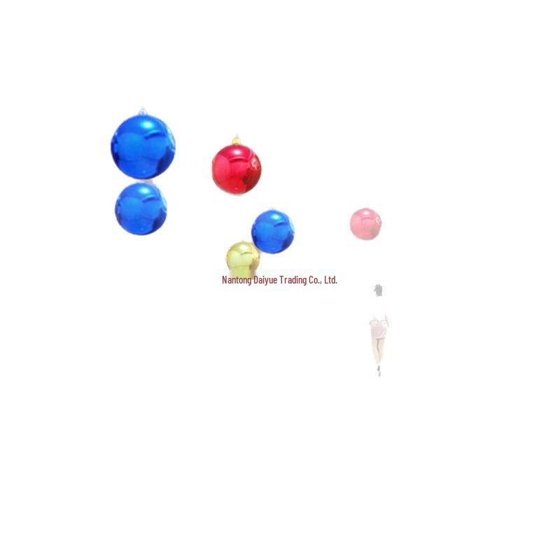 Colorful Matte Christmas Tree Hanging Ball - Decorative Round Ornaments for Holiday Celebration