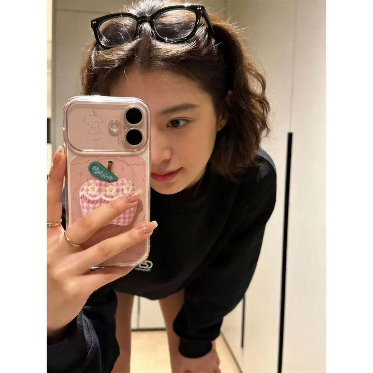 

Apple 17Pro Case: Compatible with 16/15Plus, Magnetic Suction, Transparent Pink for Apple 13/14, Large Window for Apple 12. 11