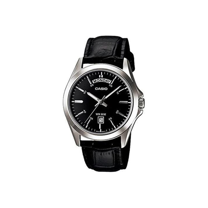 CASIO Мужские Стандартная серия Черные часы MTP-1370L-1A MTP-1370L-1A Black Dial