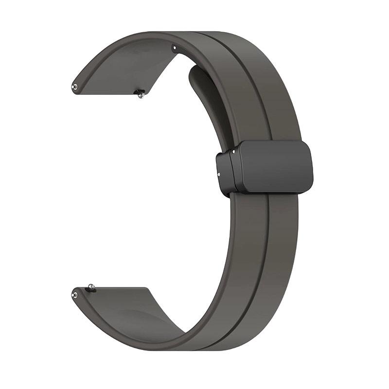20mm/12mm Universal Folding Magnetic Silicone Watch Strap Replacement