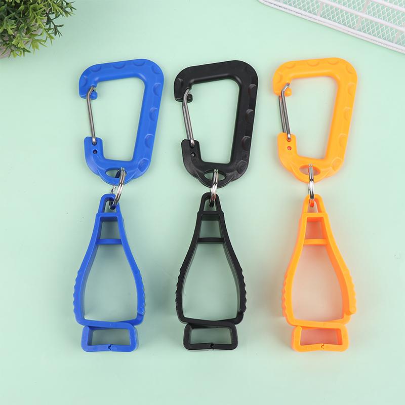 Outdoor Multifunktionale Schnalle Sicherheitsarbeitshandschuhe Halter Anti-Drop Handschuhclip Rucksack Schnalle Sicherheits Tragegegenstand Clip 7 Farben