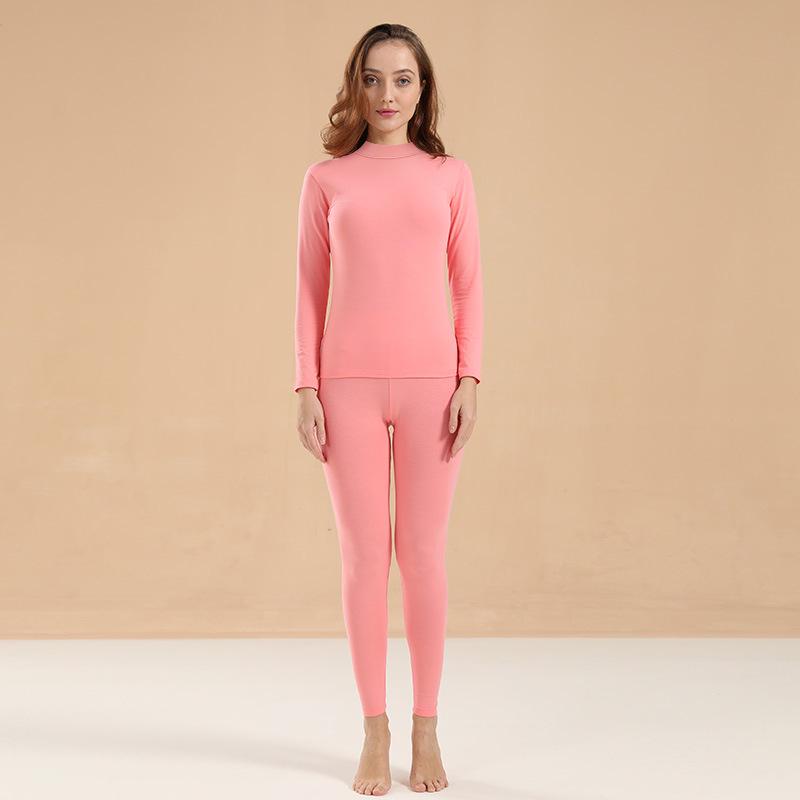 Damen Herbst & Winter Reines Baumwoll-Mittelhoher Kragen Thermoset: 2025 Neuer Stil Basisschicht