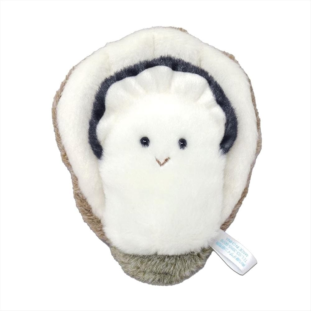 Naitou Design Pochamaru Series Plush Toy Oyster 14cm Soft Toy Sea Life