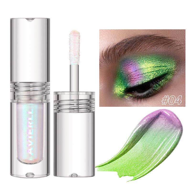 Cross-Border 6-Color Shimmer Liquid Eyeshadow Stick - Optical Color-Changing, Metallic Gradient, Diamond Glitter Finish