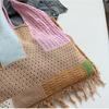 Mori literary and artistic vacation breathable large-capacity shoulder woven bag