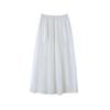 Lightweight Retro Linen Flowy Long Skirt with Elastic Waist