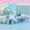 Figura de Cachorro Pudim Corgi de Jade com Tema de Verão Brinquedo de Patch Diy 7cm Material Pvc