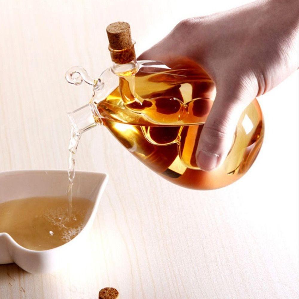 2-in-1 Öl- und Essigspender Glas Essigkännchen Flasche Olivenölspender Küche Restaurant