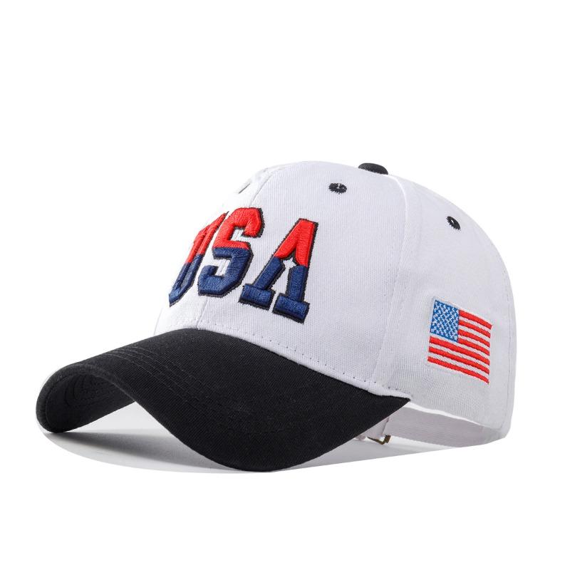 Cotton USA Baseball Cap Embroidered Hat Letter Embroidered Sun Hat