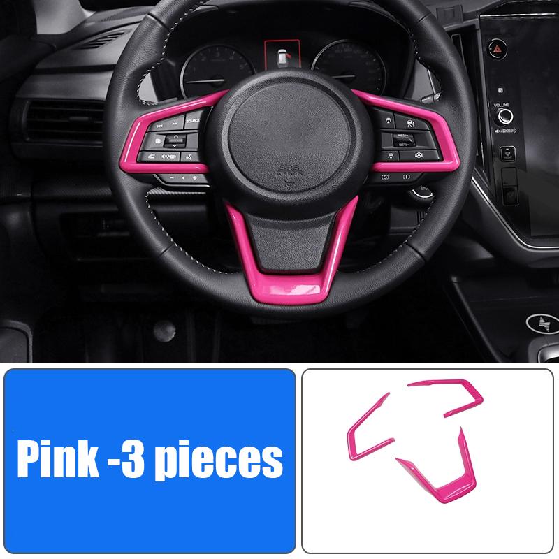 Car steering wheel panel decorative sticker interior modification parts For Subaru Forester 6th 2025 2026