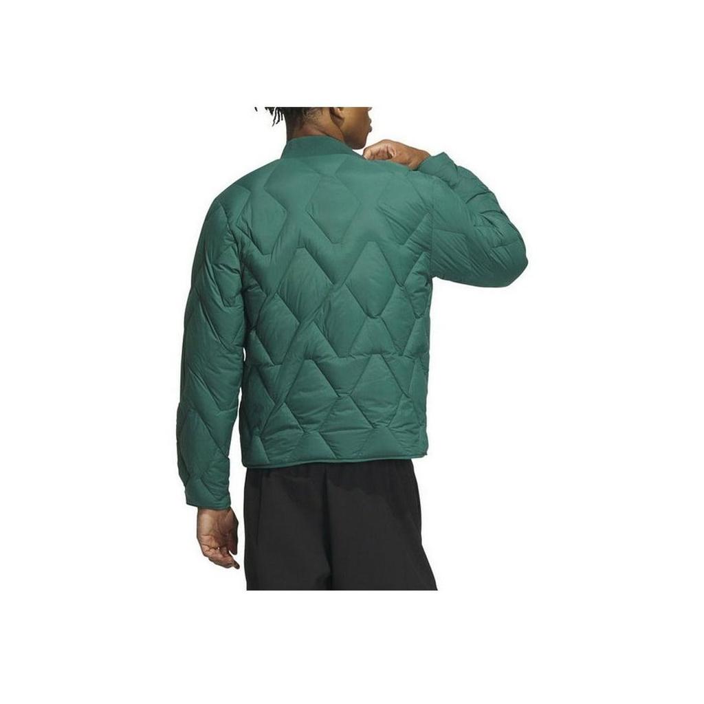 adidas 600 Fill Solid Color Logo Outdoor Warm Sports Training Casual Down Jacket Unisex Jacket Green IW0777