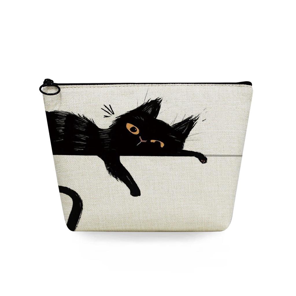 Women Cat Print Cosmetic Bag Toiletries Organize Travel Storage Case 6746
