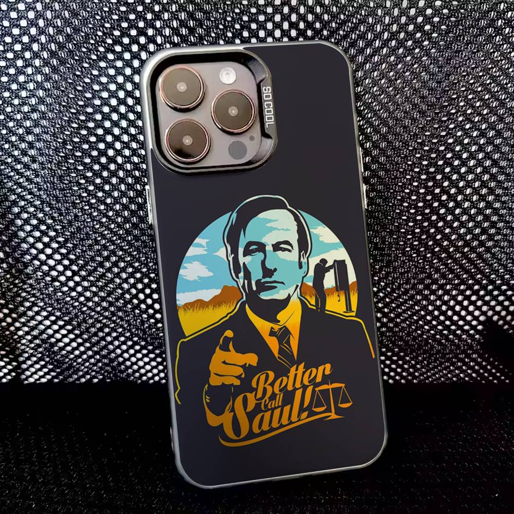 B-Better Call S-Saul Phone Case For iPhone 16,15,14,13,12,11,8,7,Pro,Max,Plus,Mini,XS,SE Anti Fall Black Matte Hard