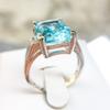 Fashion Luxury Topaz Engagement Ring, Sapphire Ring, Hand Accessories