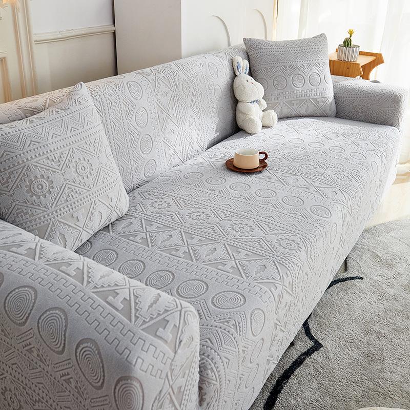 Bohemian Sofa Cover All-Inclusive Universal Cover, All-Season Universal Anti-Cat Scratch Sofa Cover Cover Fabric