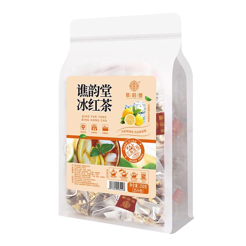 

Чай со льдом, черный чай с лимоном, 250 г/пакет, 25 упаковок, лимонный чай со льдом в гонконгском стиле, чай с приправой