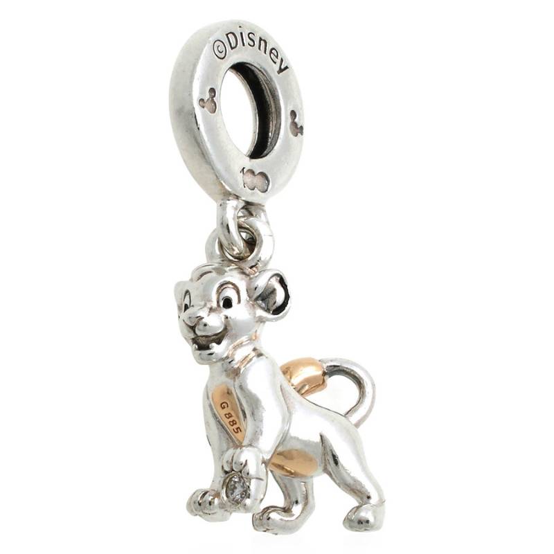 Pandora Disney 100th Anniversary Simba 925 Silver Pendant Women jewelry 792749C01 Box