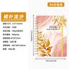 2026 Cross-Border Schedule Notebook Customization High-Value TEMU A5 Hard Shell Spiral Bound Hand-Painted Plan This Coil