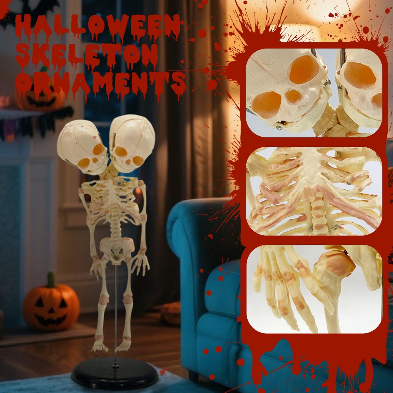 

Хэллоуин 1,65 м Скелет Симуляция Человеческий Пластиковый Скелет Реквизит для Дома с Привидениями Скелет Украшение One Size бежевый