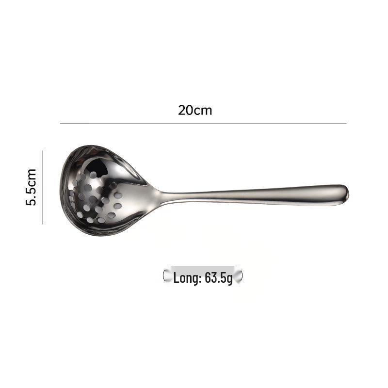 ZISIZ Stainless Steel Kitchen Ladles and Strainers