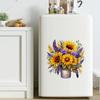 Sunflowers Bouquet Wall Sticker Bathroom Toilet Decor Living Room Cabinet Refrigerator Home Decoration Decals