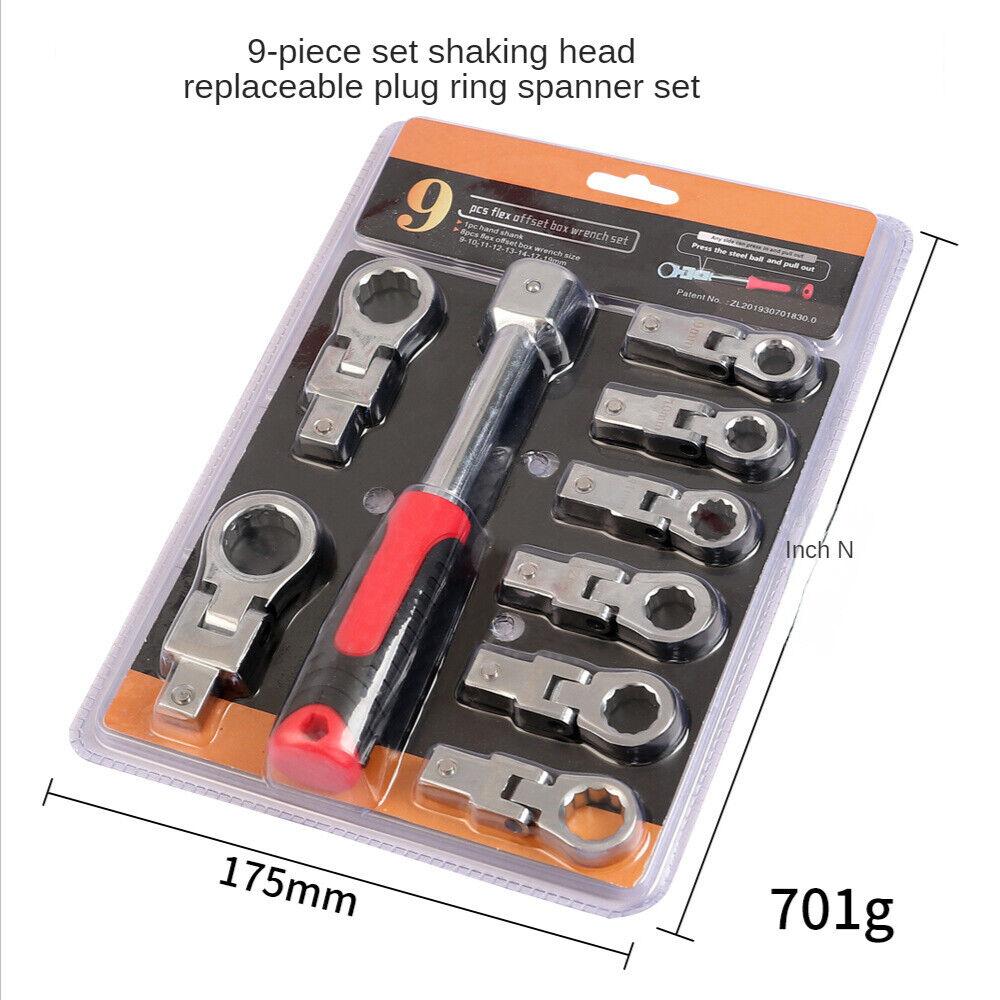 

20-teiliger Ratschenschlüssel mit Box Многофункциональный набор гаечных ключей с храповым механизмом Трещотка с гибкой головкой Двойной накидной ключ Торцевая отвертка