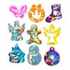 Combined Socks Holographic Light Shadow Ornaments Silicone Epoxy Keychain Mold DIY Pendant Jewelry for Valentines Gift