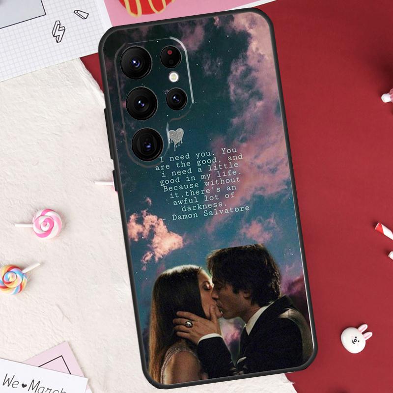 Vampire Diaries Damon Salvatore Case For Samsung Galaxy S26 Ultra S20 S21 S22 S23 S24 S25 Ultra S10 Plus S25 FE Cover Shell
