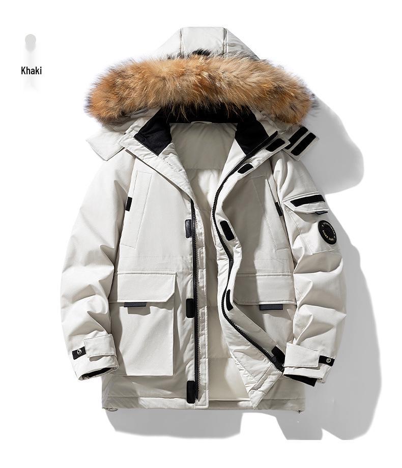 MLB & NY Collaboration Unisex Camouflage White Duck Down Jacket – Windproof, Cold-Proof, Hooded, American Brand.
