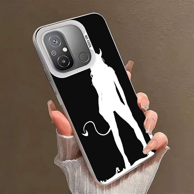 Devil Girl Silhouette Cool Shockproof Phone Case for Xiaomi Poco X7 X6 X5 X3 Pro F7 Ultra M8 Redmi 15C 15 14C 13C 12C 10C 13 12