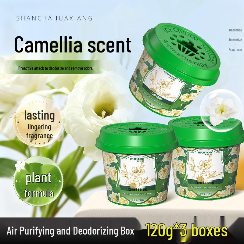 Camellia Scent Air Freshener Gel: Eliminates Mold, Strange Odors, Smoke, & Elderly Smell