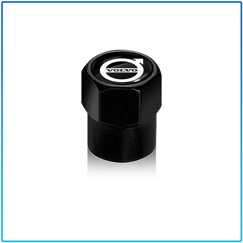 4PCS Car Wheel Tire Valve Stem Caps Airtight Cover For Volvo Rdesign XC90 S60 XC60 V70 S80 S40 V50 V40 V60 C30 S70