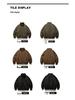 Unisex americká retro péřová bunda s vertikálními pruhy - Zesílený bavlněný kabát svrchní oděv, Ležérní všestranný design