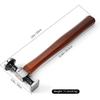 WUTA Leather Hammer Double Head Cobblers Hammer Mirror Polishing Carbon Steel Mallet for Professional Leather Craft Tool