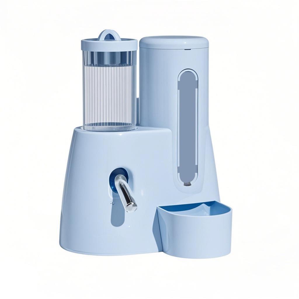 Automatic Small Animal Feeder And Water Dispenser Dual Purpose No Spill Design For Hamsters Rabbits Gerbils