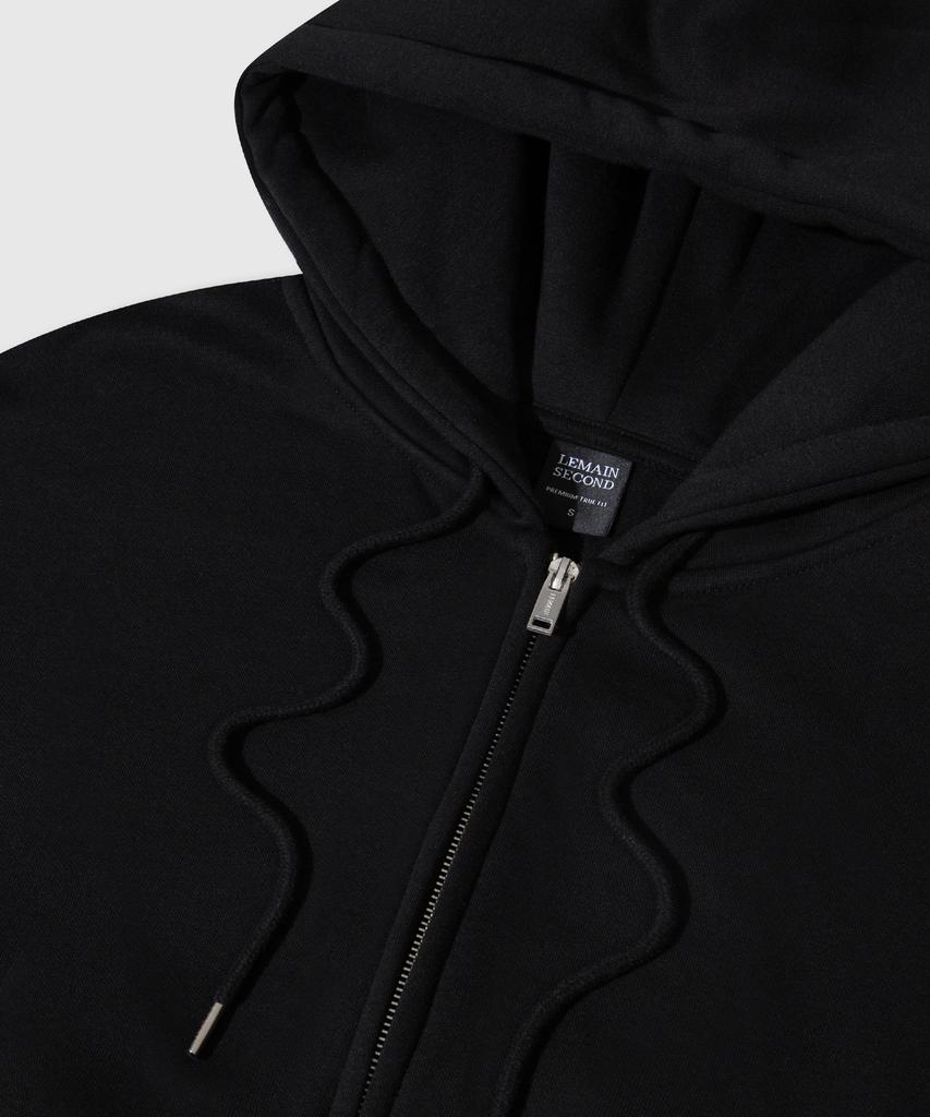 Lemain Second 2Way Oversized Sweat Zip-Up [Black]
