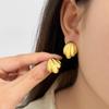CARLIDANA Fashion Ocean Summer Beach Shell Shaped Earrings Stud Earrings Stainless Steel Earrings Waterproof Jewelry for Women