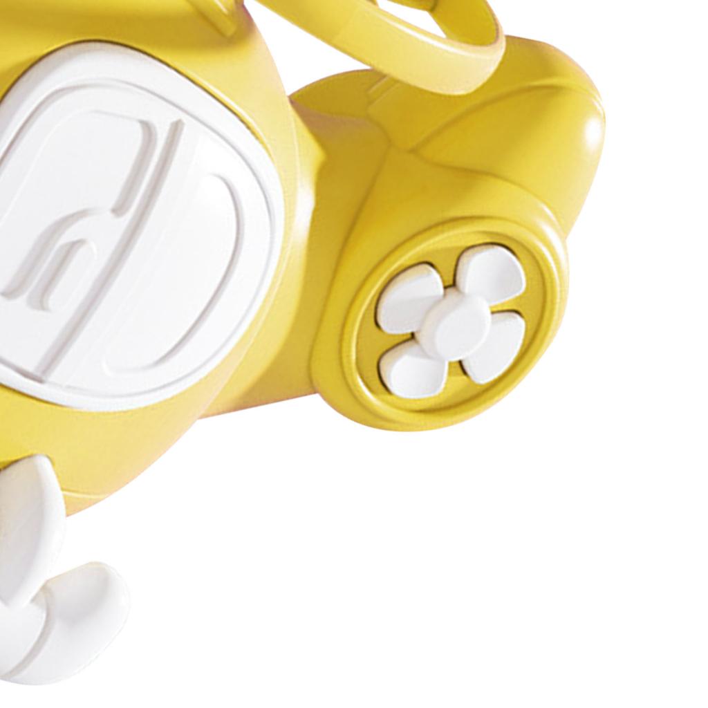 Helicopter Bamboo Dragonfly Toy Plastic Inertial Collision Aircraft Toys for Birthday Gifts Party Yellow