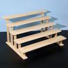 Solid Wood Desktop Display & Storage Stand for Action Figures, Toys, Succulents, and Plants