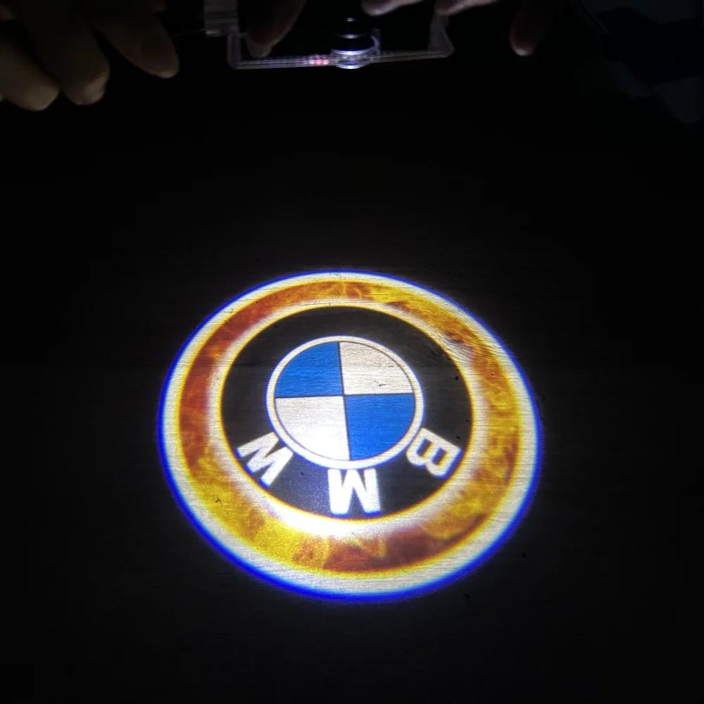 2/4pcs For old BMW E39 1999-2006 x5 x52 e53 1995-20025 28 i 1998 z8 Car door Led lamp laser projector welcome ghost lamp.
