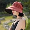 Stylish Commuting Sun Hat Women with Ponytail Hole, Wide Brim Floppy Foldable for Hat, UV Protection Summer Beach Vacation Hiking