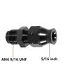 Black AN6 Fuel Hardline Tube Fitting Connector Adapter Male Flare To 3/8" or 5/16" Aluminum Alloy Fuel System Fuel System Fittings7