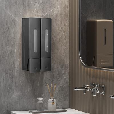 3 Chamber Wall Mounted Soap Dispenser 400ML X 3 No Drill Shampoo