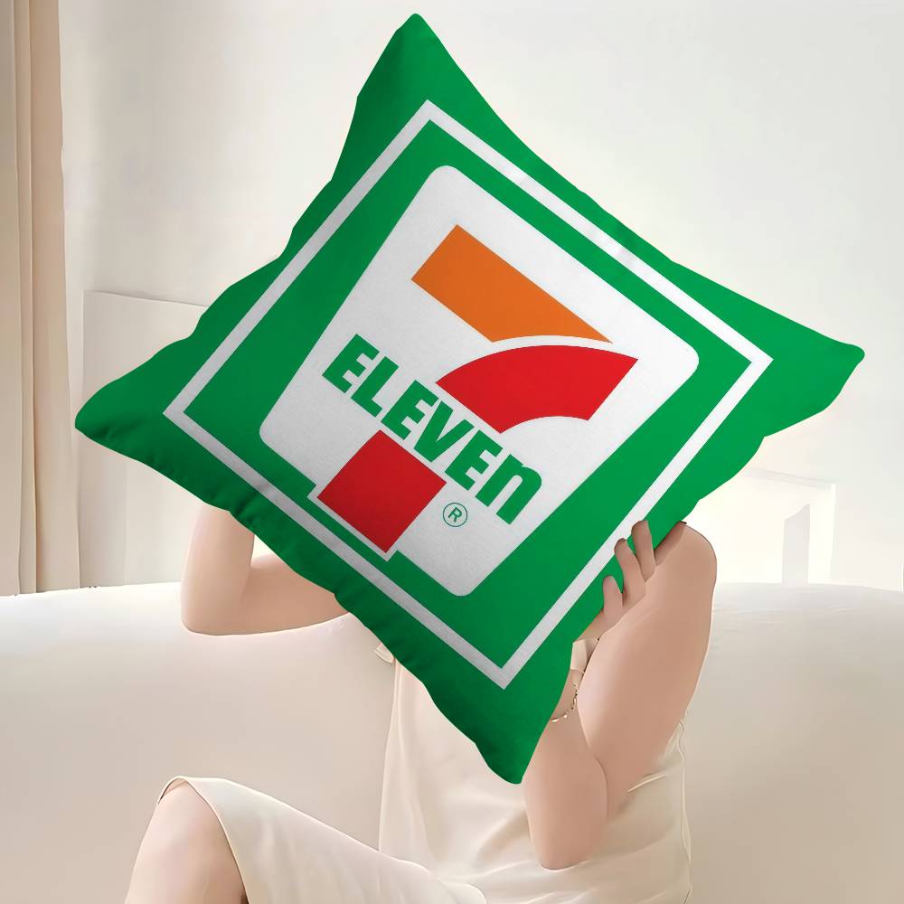 Pillow Gift Home Office Decoration Bedroom Sofa Car Cushion Cover Case 45X45 Logo 7-E-Elevens