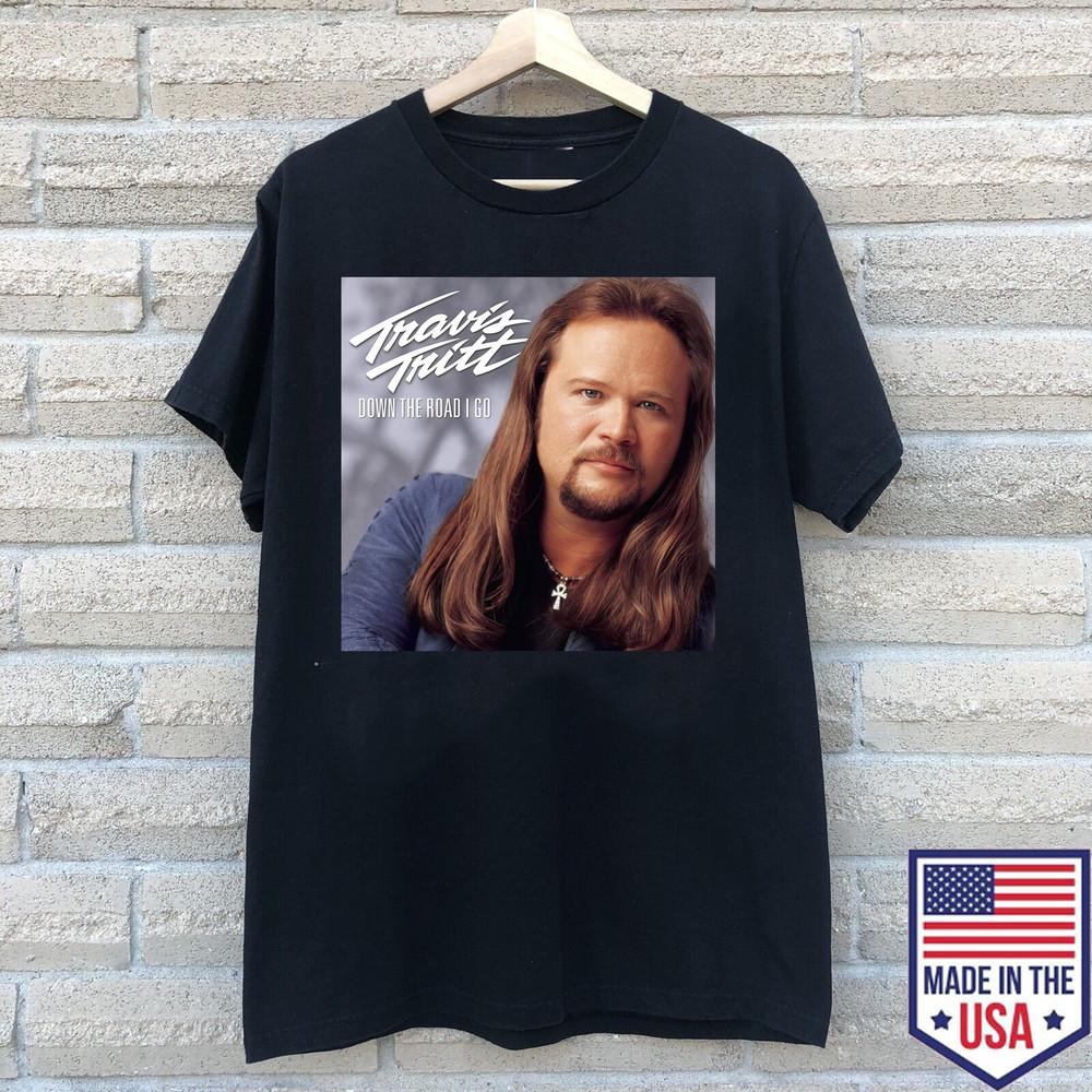 Travis Tritt Down The Road I Go Album  Size S-5XL Unisex T-Shirt S