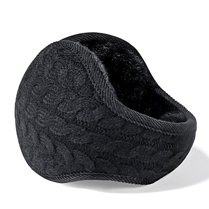 Unisex Winter Plush Earmuffs Fleece Knitted Ear Covers Fluffy Ear Protect Soft Windproof Warm